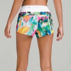 LULULEMON Rainbow Speed up shorts mid-rise 4in